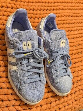 Adidas Towelie Light Blue Terry Cloth Sneakers
